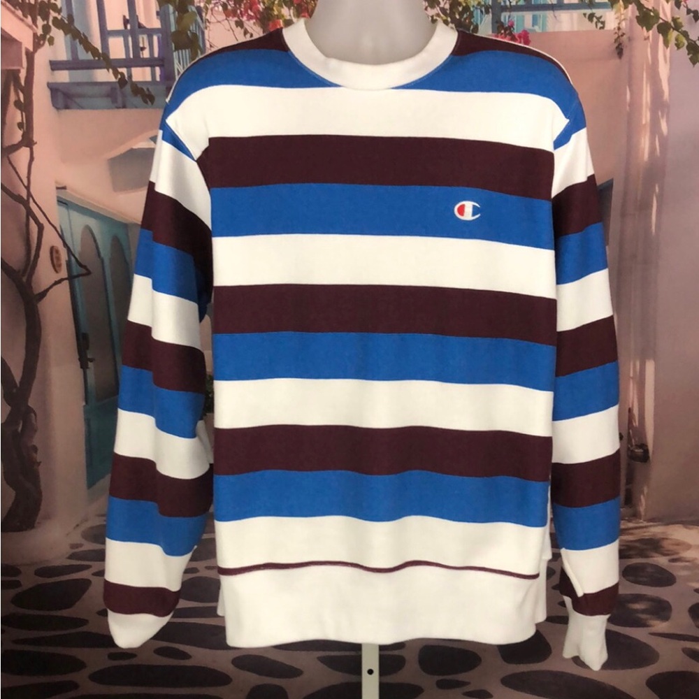 ✨Champion Striped Fleece Sweatshirt